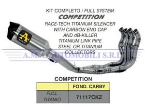 Kit COMPETITION FULL TITANIUM dBKiller/fond. carby BMW S 1000 RR 2012 2013 2014 - Foto 1 di 6