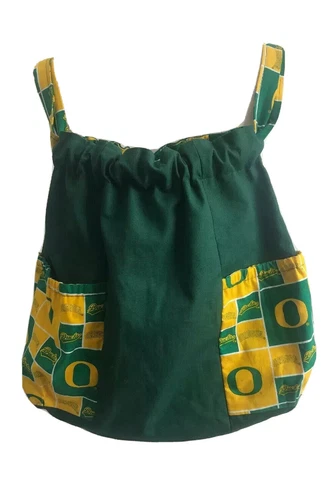 University Of Oregon Ducks Fabric Hobo Purse Fabric Backpack Handmade Cover
