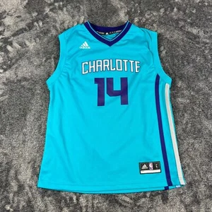 Adidas Charlotte Hornets #14 Kidd-Gilchrist Jersey Sleeveless Youth L 14-16 - Picture 1 of 10