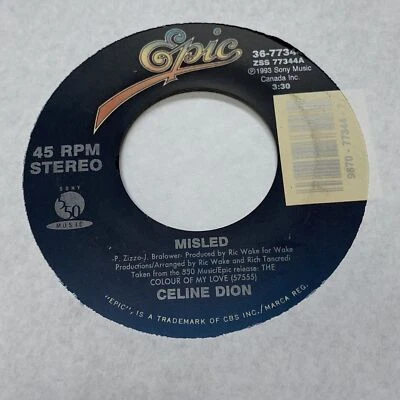 Celine Dion 45 Misled / Real Emotion Foto 1 de 2