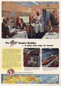 1947 Great Northern Railway: Very Nice Way to Travel Vintage Print Ad - Picture 1 of 1