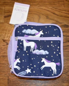 Pottery Barn Kids Mackenzie Rainbow Galaxy Hearts Lunch Box Name Adelena NWT - Picture 1 of 2