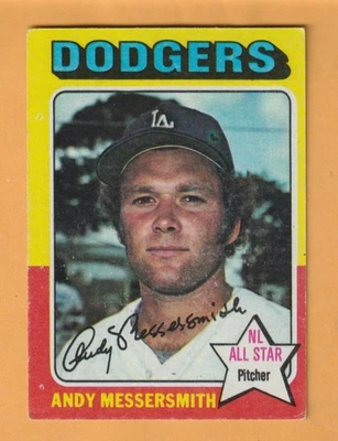 Andy Messersmith Los Angeles Dodgers 1975 Topps #440 California Golden Bears - Image 1 of 2