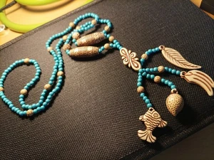 Classic Vintage Schmuck Kette Carved Geschnitzt - Bild 1 von 4