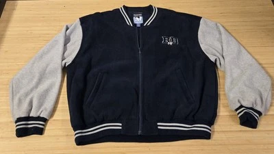 Big Dogs Polar Dogs Jacket Mens XL Blue Gray Fleece Varsity Bomber Embroidered - Image 1 of 4