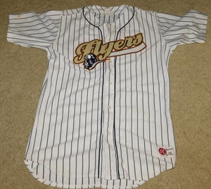 Camiseta de béisbol vintage de ligas menores Rawlings Schaumburg Flyers talla 48 firmada - Imagen 1 de 4