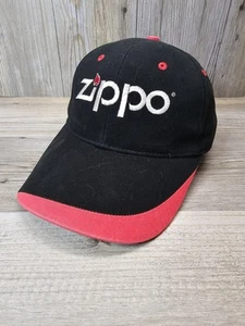 Zippo Brand Trucker Strap Back Ball Cap Hat Red & Black - Picture 1 of 3