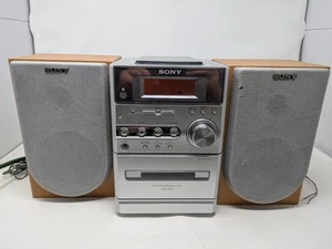 SONY HCD-NE3 Bookshelf Mini Hi-Fi Stereo System CD Cassette Tape-Read - Picture 1 of 11