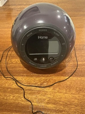 iHome iBT297 Cambio de Color Bluetooth Reloj Despertador Radio FM Altavoz Esfera Negro Foto 1 de 4