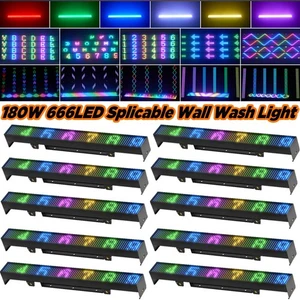 Splicable Wall Wash Light Bar 666LED RGB DMX Stage DJ Disco Strobe Beam Light - Picture 1 of 23