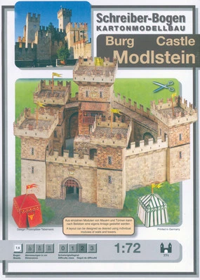 Kartonmodell Burg Modlstein 1:72 Schreiber Bogen - Bild 1 von 2