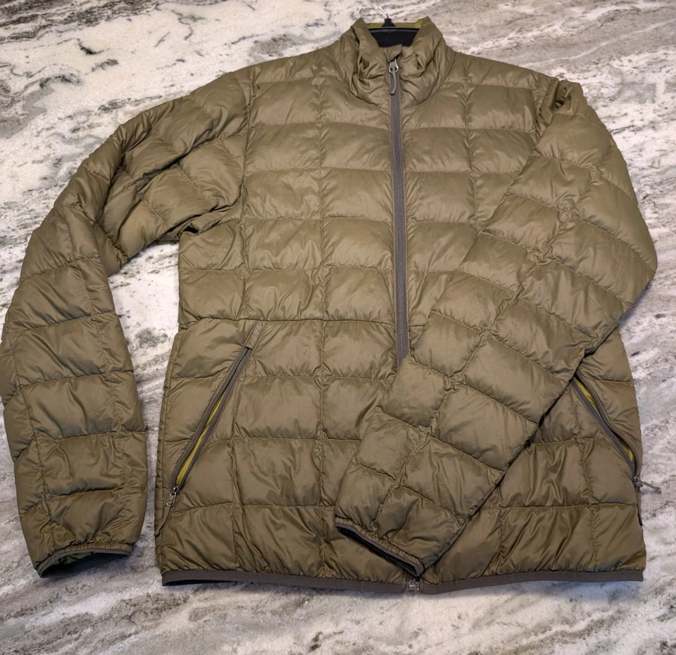 REI Co-op Jacket Men's Size S Khaki Green Puffer 80% Down Insulated Quilted - Image 1 of 4