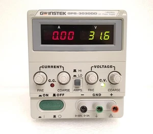 GW Instek GPS-3030DD DC Bench Power Supply, Adjustable, 1 Output, 0-30 V, 0-3 A - Picture 1 of 8