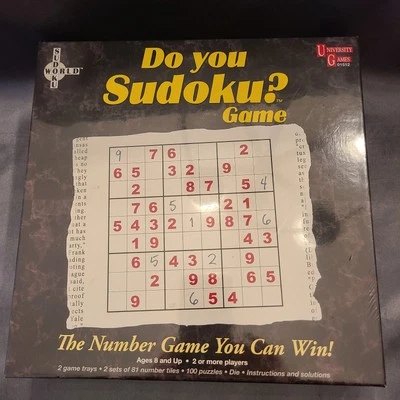 Do You Sudoku? Game Sealed 2005 University Games 01512 The Number You Can Win  - Image 1 of 3