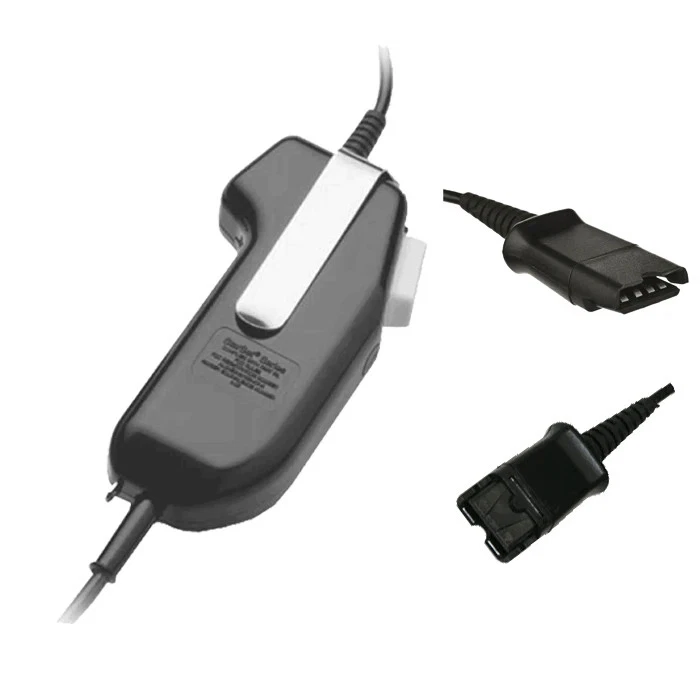 NEW Poly Selectable Push-To-Talk QD Headset Adapter Cable (12") - 216086-01 - Image 1 of 1