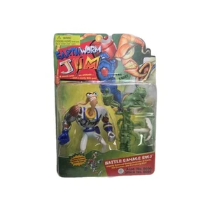 Figura de acción Earthworm Jim Battle Damage Playmates 1994 NUEVO - Imagen 1 de 6