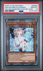 🔥PSA 10🔥ASH BLOSSOM & JOYOUS SPRING (Quarter Century Secret Rare) Ra04-en045 - Picture 1 of 1