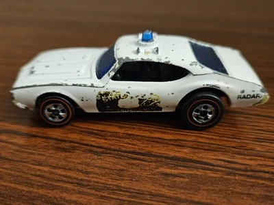 Hot Wheels Mattel Redline 1969 Policía Estatal Aplicación de la Ley Blanco Die Cast Car Foto 1 de 4