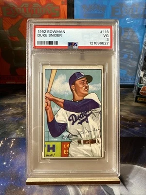 1952 Bowman - Duke Snider #116 - Imagem 1 de 2