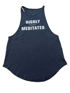 Canotta Lululemon Sweat Date 'Altamente Meditata' Muscolare Taglia 10 Antracite - Foto 1 di 11