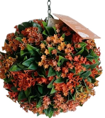 Martha Stewart Fall Topiary Kissing Ball Fern , 9" Height, Fall Winter Decor  - Image 1 of 3