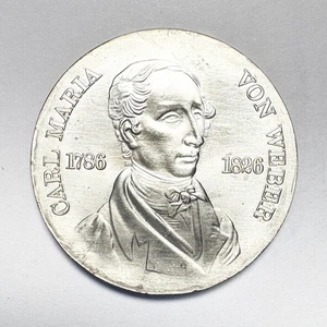 10 marcos RDA 1976 Weber plata - Imagen 1 de 2
