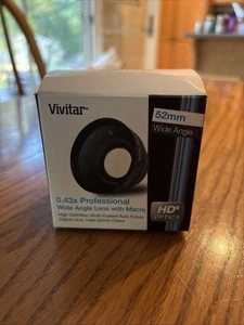 Vivitar HD 49mm 0.43x Pro Wide Angle Lens W/Macro Converter Attachment Lens - Picture 1 of 5