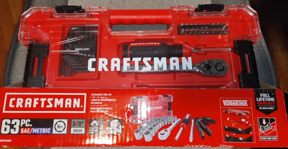 Craftsman VERSASTACK 63 PC 3/8" Drive Tool Set NIB - Image 1 of 1