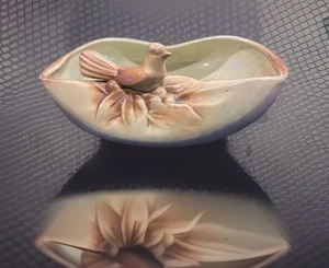 Vintage 40-50’s L Rustic Bird Planter Called Birdbath Lovely Vtg Cond 10” Long - Picture 1 of 6