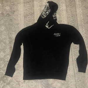 Sketchy Tank Felpa Nera con Cappuccio Scheletro Teschio Grafica Cappuccio Pullover Felpa Uomo M - Foto 1 di 11