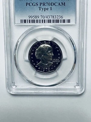 1979-S Susan B. Anthony Dollar PCGS PR70DCAM Type 1 - Image 1 of 4