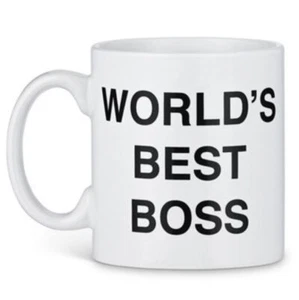 World's Best Boss - Gift Ceramic Coffee Mug - 11oz or 15oz Cup - Picture 1 of 5