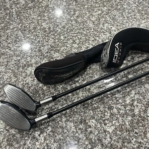 Adams Idea i-Wood 3 17 & 4 21°Hybrid Women's Aldila Supershaft w Head Cover - Picture 1 of 14
