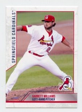 2022 Choice Springfield Cardinals Garrett Williams RC Rookie Card St. Louis
