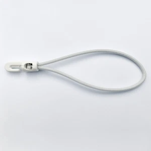 10 clamping fix with mini plastic hook 20 cm white, tensioner - Picture 1 of 1