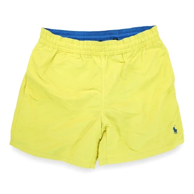 Pantalones Cortos Polo Ralph Lauren Para Hombre Talla Pequeña Amarillo Cintura Elástica Bañador Foto 1 de 4