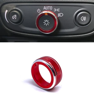 1x Para Buick Encore 2016-2022 Coche Interior Faro Interruptor Perilla Cubierta Roja Borde - Imagen 1 de 1