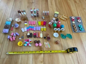 100 OUR GENERATION OG Sweet Stop Ice Cream Truck Food Replacement Lot 18" Dolls - Picture 1 of 14