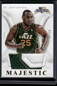 2012-13 Panini Crusade #17 Al Jefferson Majestic Materials Prime #/25 - Picture 1 of 2
