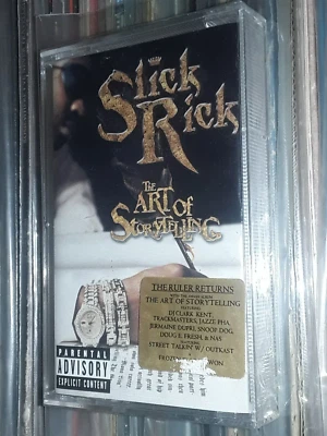 SLICK RICK THE ART OF STORYTELLING USA HYPE STICKER CASSETTE TAPE PA SEALED RAP - Image 1 of 4