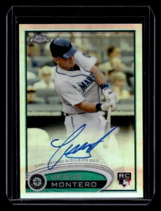 2012 Topps Chrome #170 Jesus Montero Refractor Rookie Autograph Refractor - Picture 1 of 2