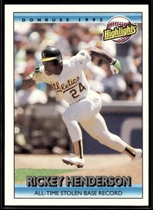 1992 Donruss #215 Rickey Henderson Very Good