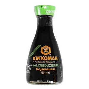 150ml Kikkoman Sojasoße Tischflasche salzreduziert Sojasauce salzarm Soja Sauce - Bild 1 von 1