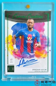 2020-21 Impeccable Crystal Palace Jordan Ayew Canvas Auto 2/5 - Picture 1 of 2