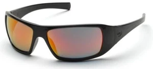 Pyramex Goliath Safety Glasses with Black Frame and Ice Orange Mirror Lens - Picture 1 of 1