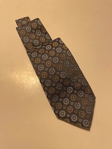 Brooks Brothers Florette Tie. Blue And Yellow. - Picture 1 of 3