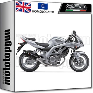 GPR MID FULL EXHAUST SYSTEM HOM FURORE BLACK SUZUKI SV 650 - S 2003 03 2004 04 - Picture 1 of 3