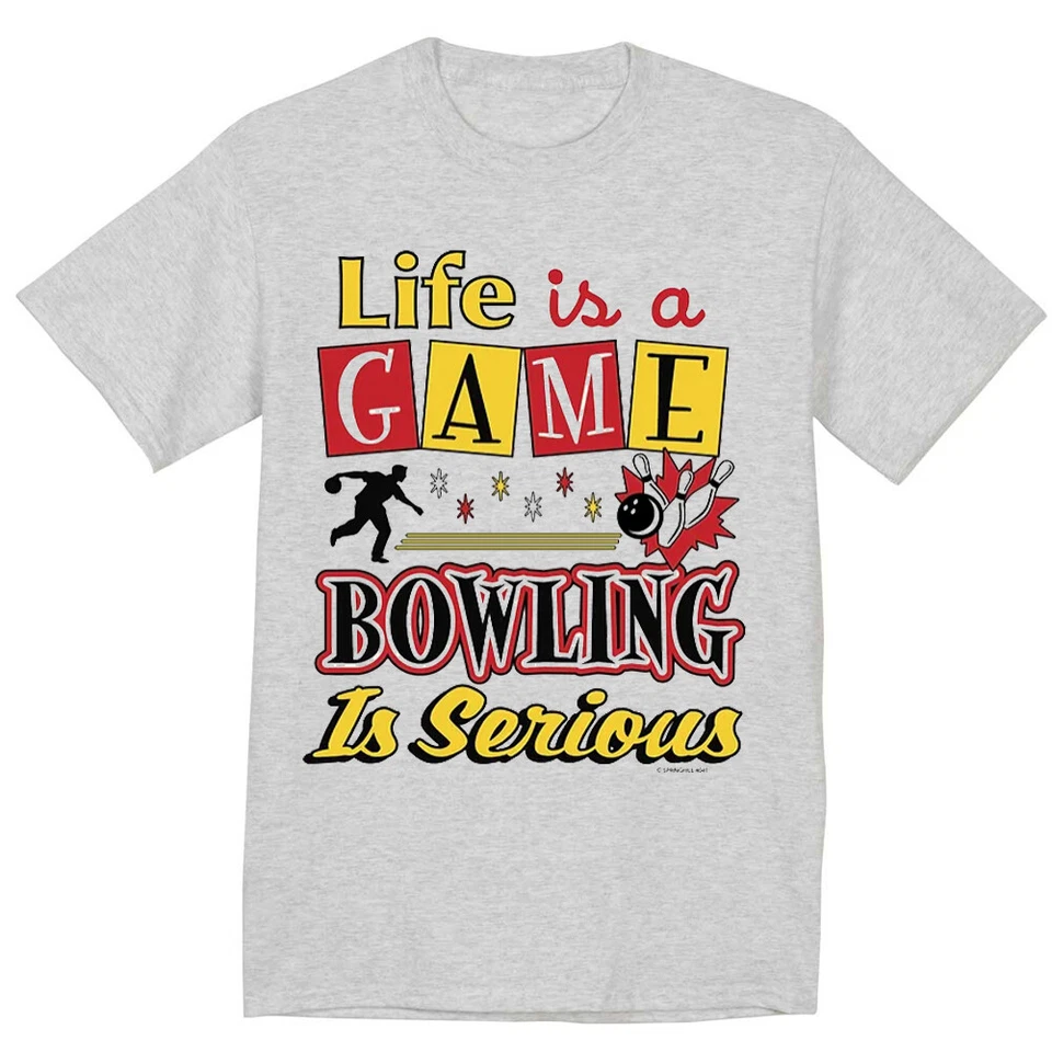 Big and Tall T-shirt Funny Bowling Shirt Bowling Gifts Bowling Alley Pin Ball - Image 1 of 1