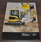 Caterpillar 303 CR Kurzheckbagger Excavator Cat Specification Brochure Prospekt