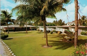 Tarjeta postal vintage de Green Lawn Apartments Fort Lauderdale Florida FL años 70 H36 - Imagen 1 de 2